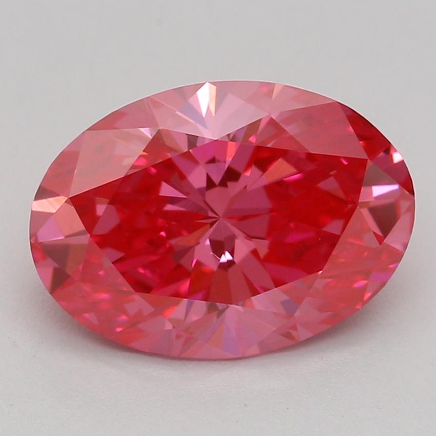 1.59 Ct. Fancy Vivid Pink Oval Lab Grown Diamond