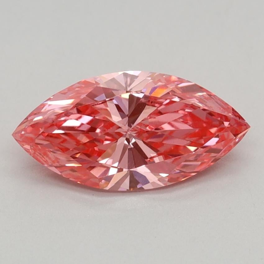 0.63 Ct. Fancy Vivid Pink Marquise Lab Grown Diamond