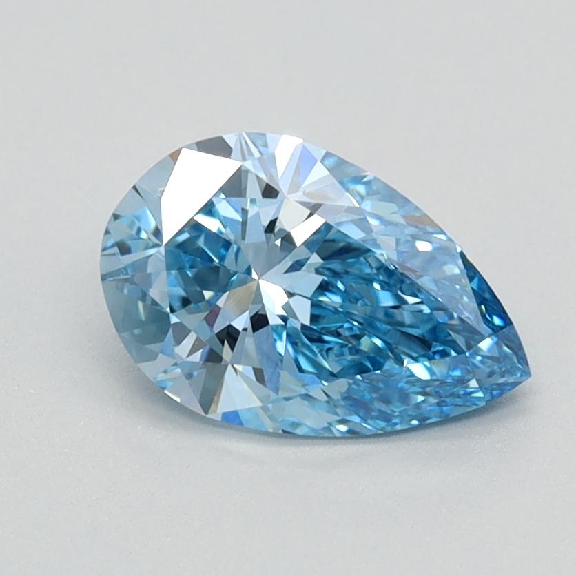 0.85 Ct. Fancy Vivid Blue Pear Lab Grown Diamond