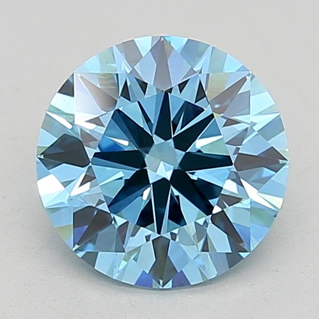 2.65 Ct. Fancy Vivid Blue Round Lab Grown Diamond