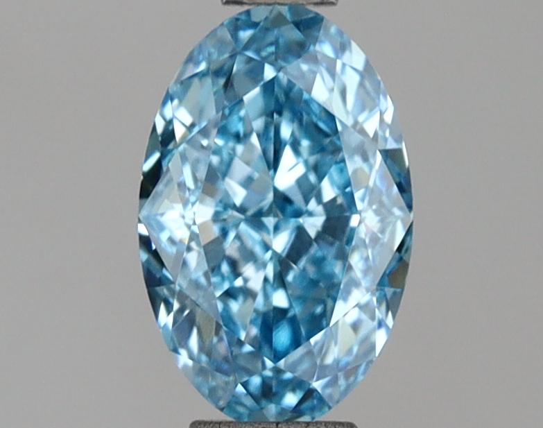 1.02 Ct. Fancy Vivid Blue Oval Lab Grown Diamond