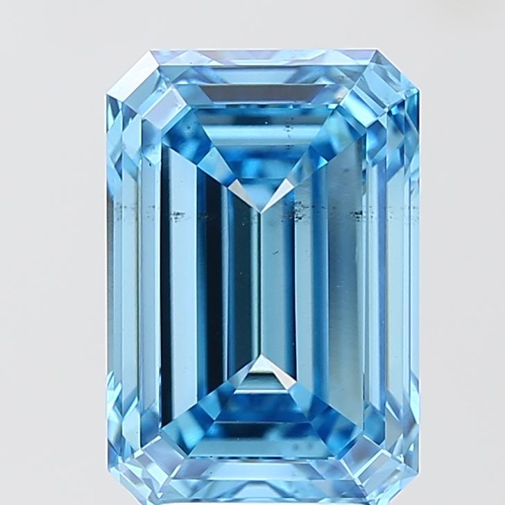 5.05 Ct. Fancy Vivid Blue Emerald Lab Grown Diamond