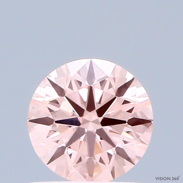 0.54 Ct. Fancy Intense Pink Round Lab Grown Diamond