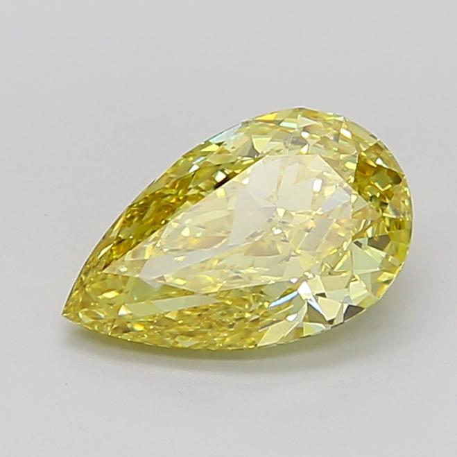 1.93 Ct. Fancy Intense Yellow Pear Lab Grown Diamond