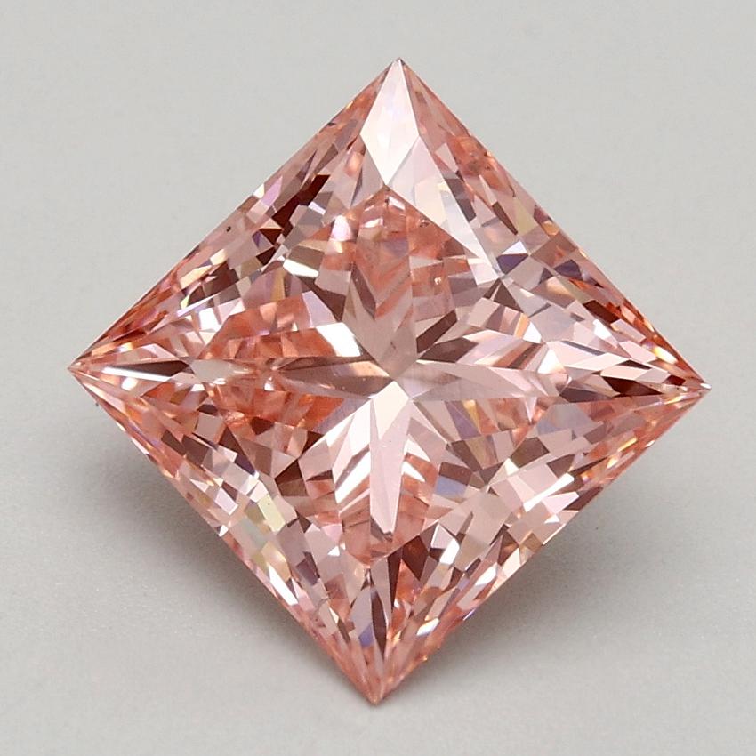 2.02 Ct. Fancy Intense Pink Princess Lab Grown Diamond