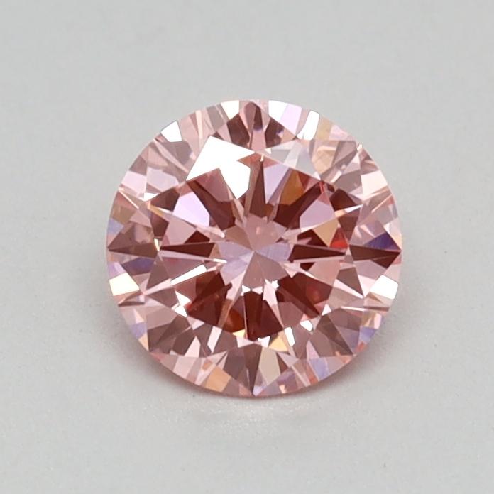 0.42 Ct. Fancy Vivid Pink Round Lab Grown Diamond