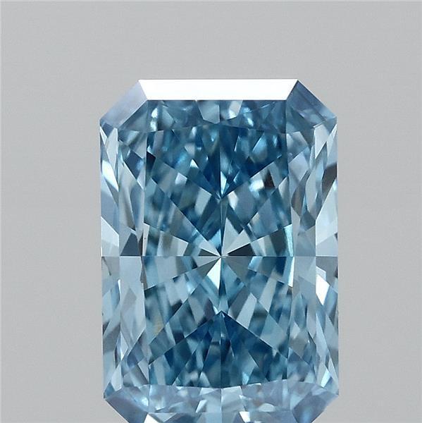 1.11 Ct. Fancy Vivid Blue Radiant Lab Grown Diamond