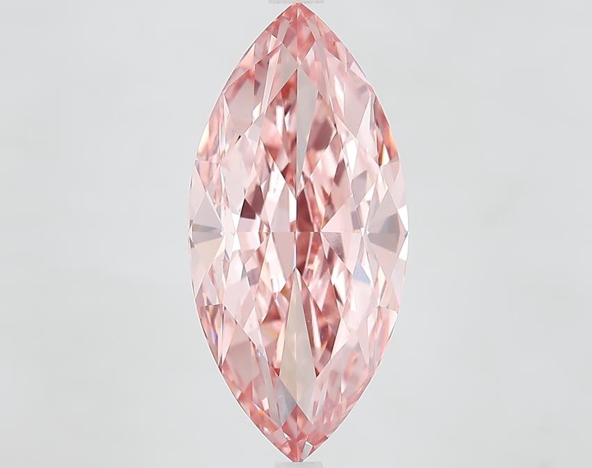 6.03 Ct. Fancy Vivid Pink Marquise Lab Grown Diamond