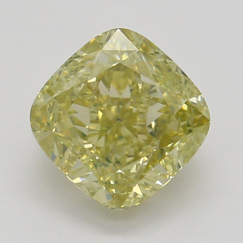 1.05 Ct. Fancy Brownish Greenish Yellow Cushion Diamond