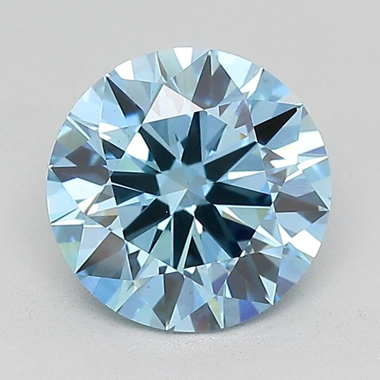 1.30 Ct. Fancy Vivid  Blue Round Lab Grown Diamond