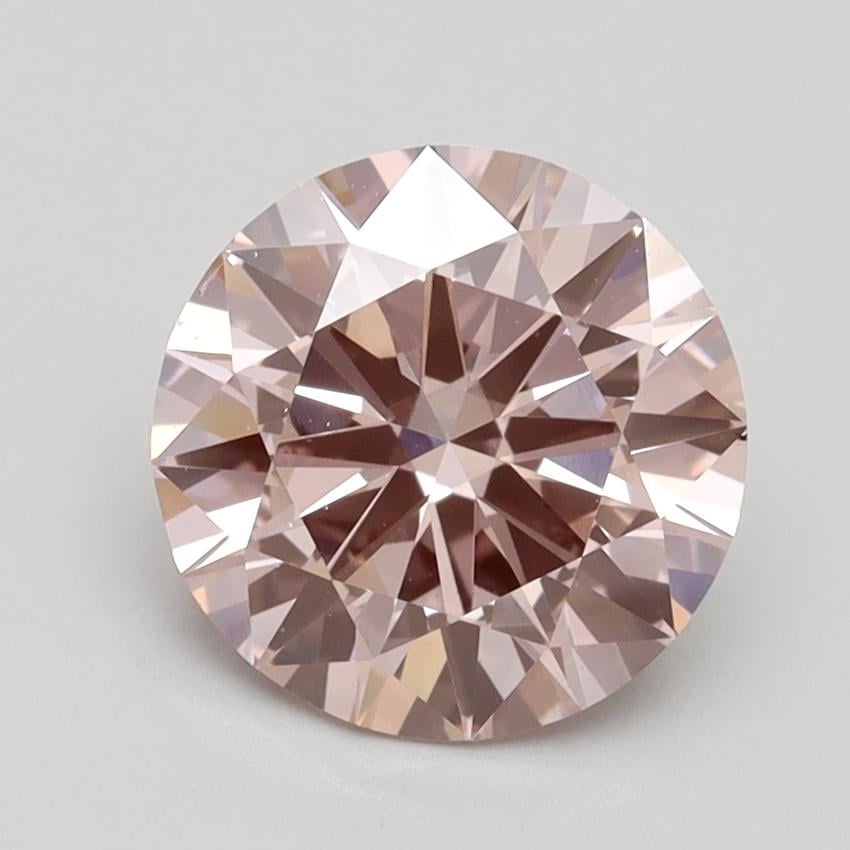 2.04 Ct. Fancy Intense Pink Round Lab Grown Diamond