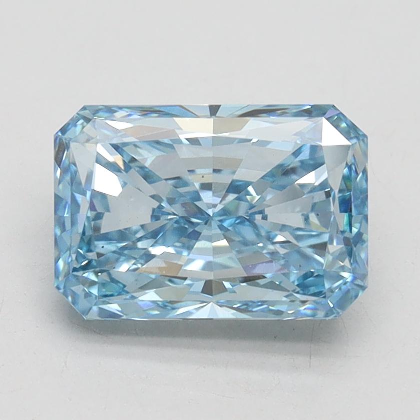1.93 Ct. Fancy Vivid Blue Radiant Lab Grown Diamond