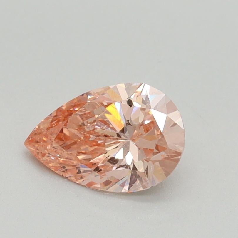 0.70 Ct. Fancy Intense Pink Pear Lab Grown Diamond