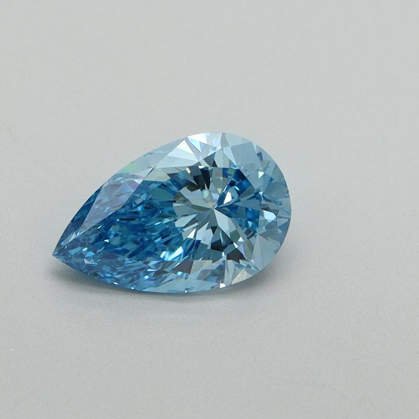 1.01 Ct. Fancy Vivid Blue Pear Lab Grown Diamond