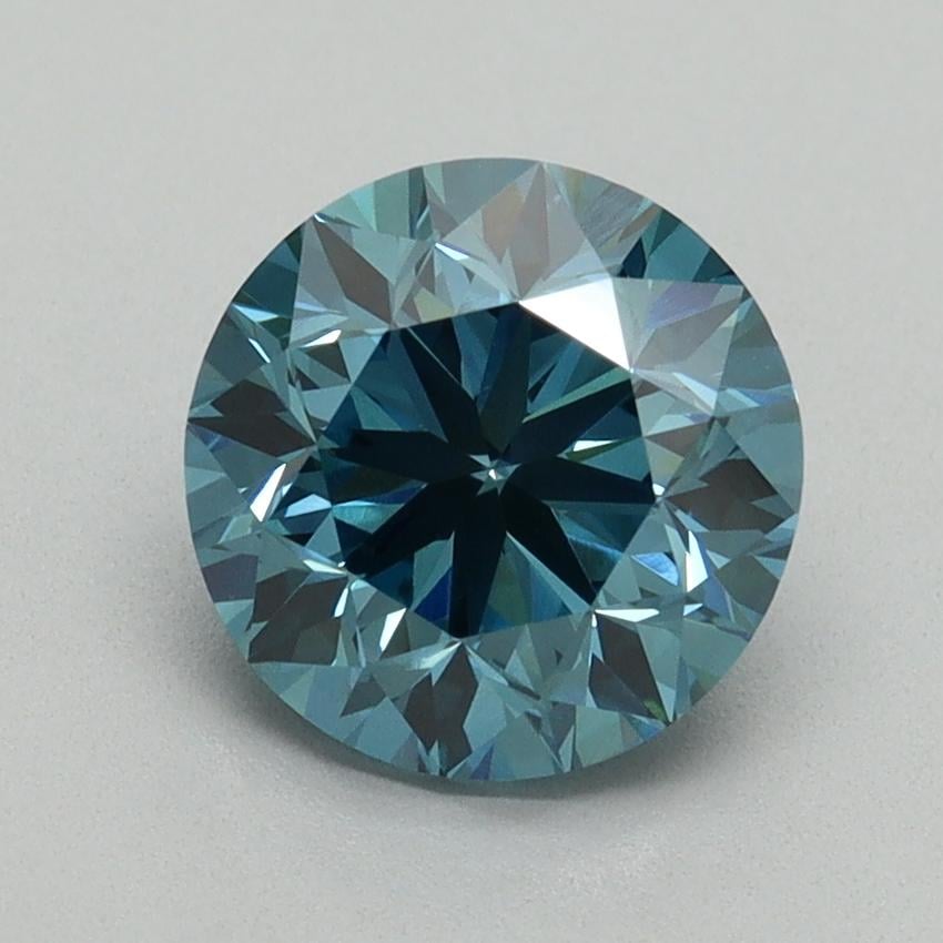 1.99 Ct. Fancy Vivid Blue Round Lab Grown Diamond