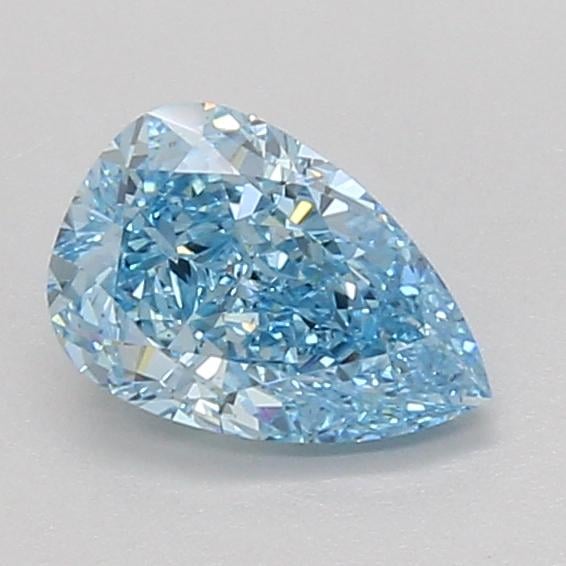 1.07 Ct. Fancy Vivid Blue Pear Lab Grown Diamond