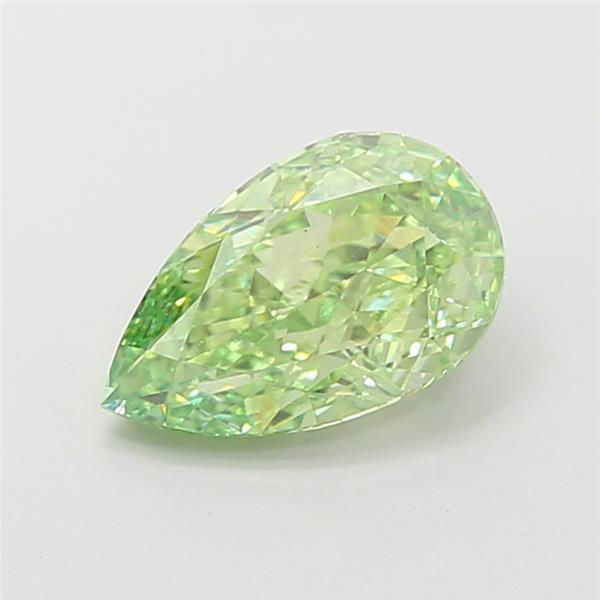 2.21 Ct. Fancy Vivid  Green Pear Lab Grown Diamond