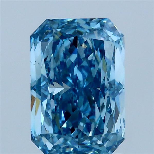 2.05 Ct. Fancy Vivid Blue Radiant Lab Grown Diamond