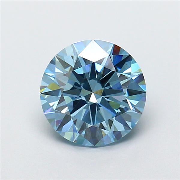 2.03 Ct. Fancy Vivid  Blue Round Lab Grown Diamond
