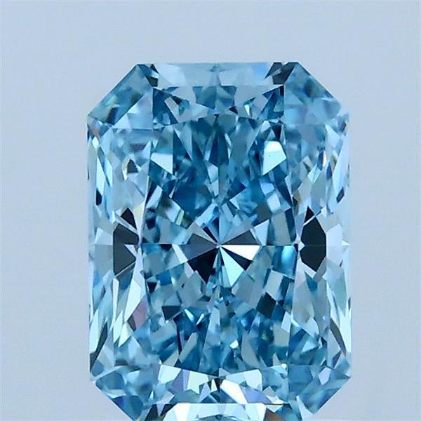 1.15 Ct. Fancy Vivid Blue Radiant Lab Grown Diamond