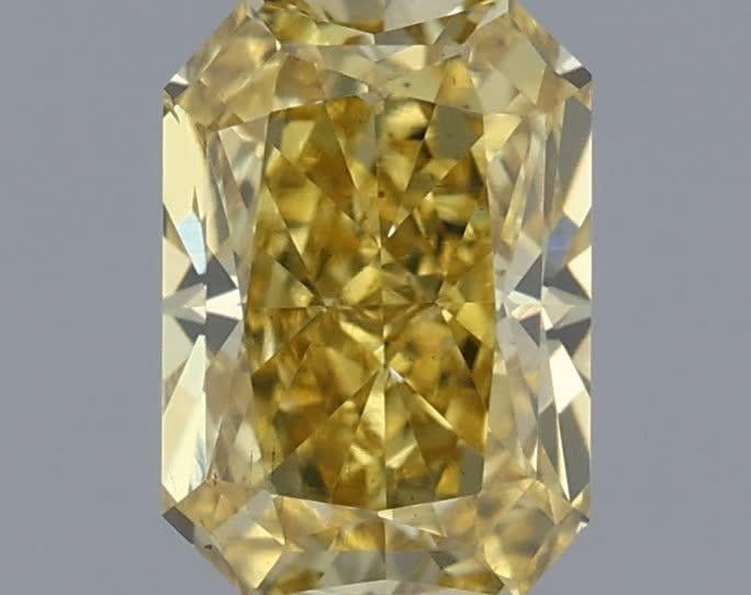 0.40 Ct. Fancy Intense Yellow Radiant Lab Grown Diamond
