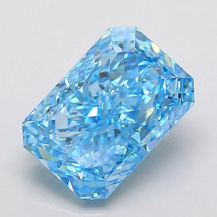 2.57 Ct. Fancy Vivid  Blue Radiant Lab Grown Diamond