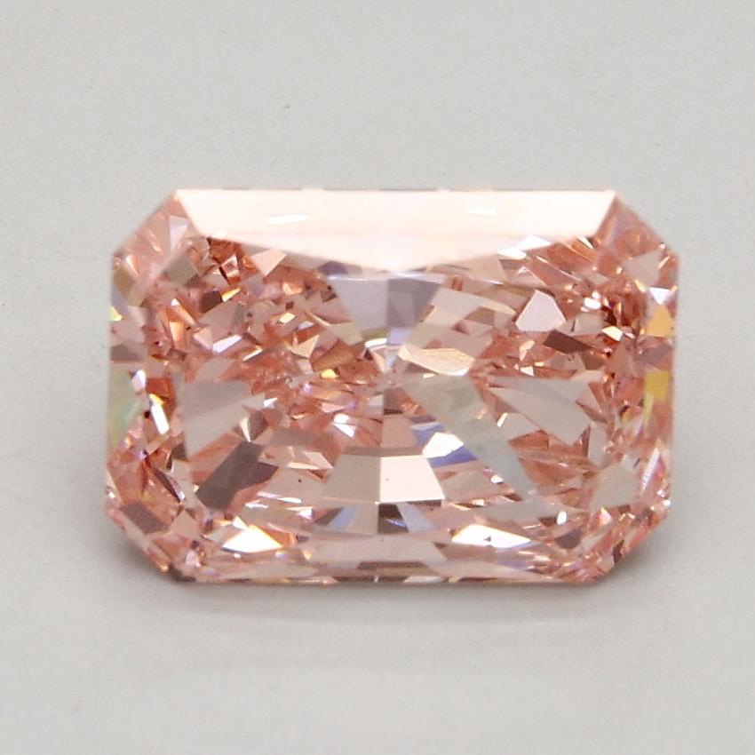 1.53 Ct. Fancy Intense Pink Radiant Lab Grown Diamond