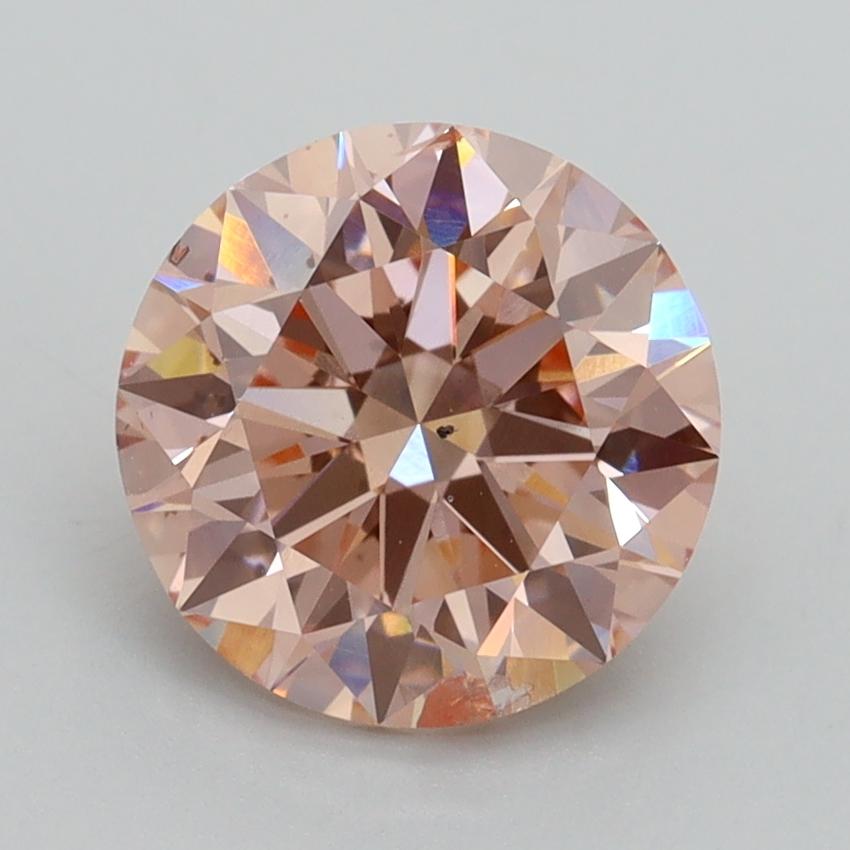 2.22 Ct. Fancy Intense Pink Round Lab Grown Diamond