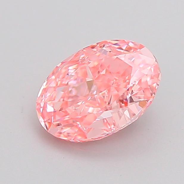 1.06 Ct. Fancy Vivid Pink Oval Lab Grown Diamond