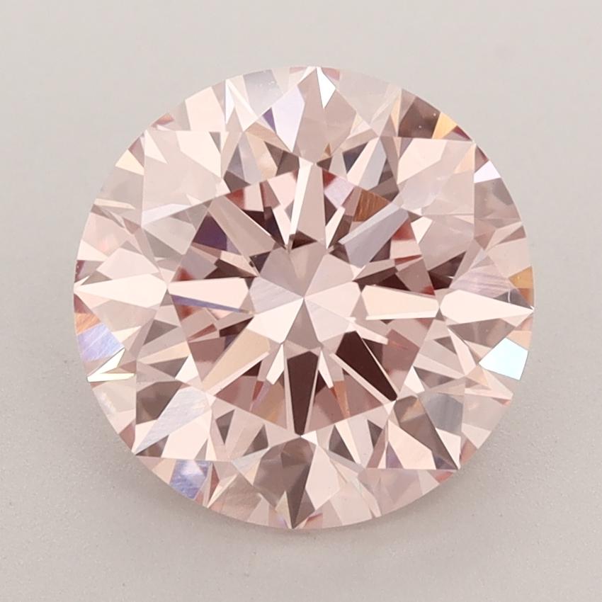 2.77 Ct. Fancy Intense  Pink Round Lab Grown Diamond