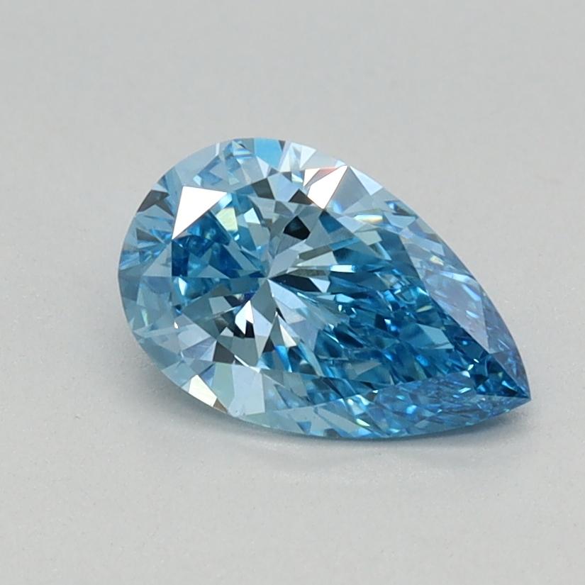 0.57 Ct. Fancy Vivid Blue Pear Lab Grown Diamond