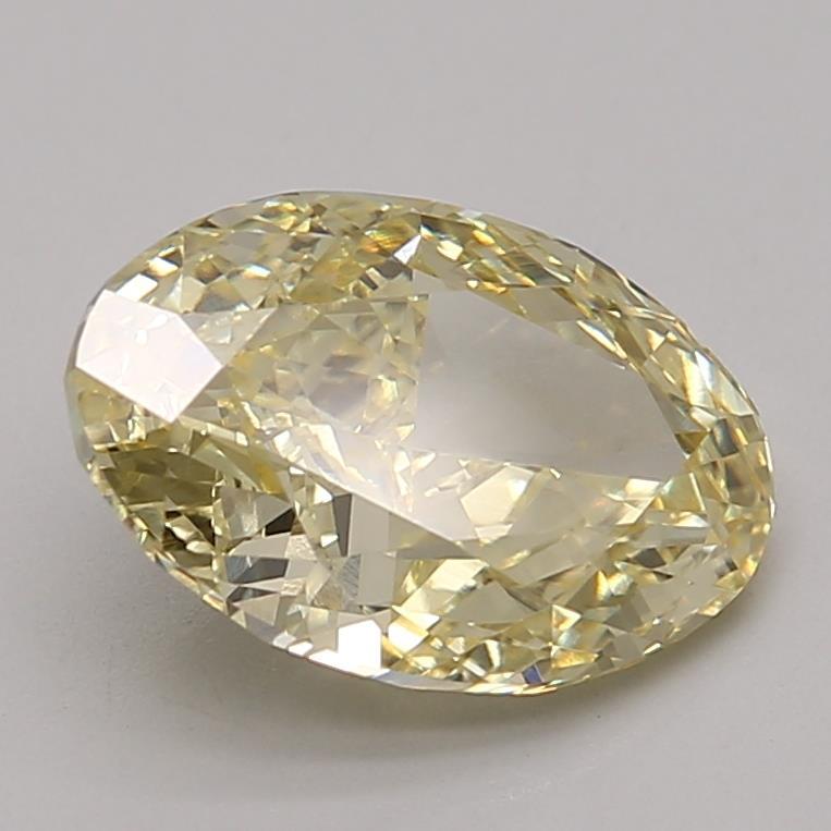 2.64 Ct. Fancy Intense Yellow Oval Lab Grown Diamond