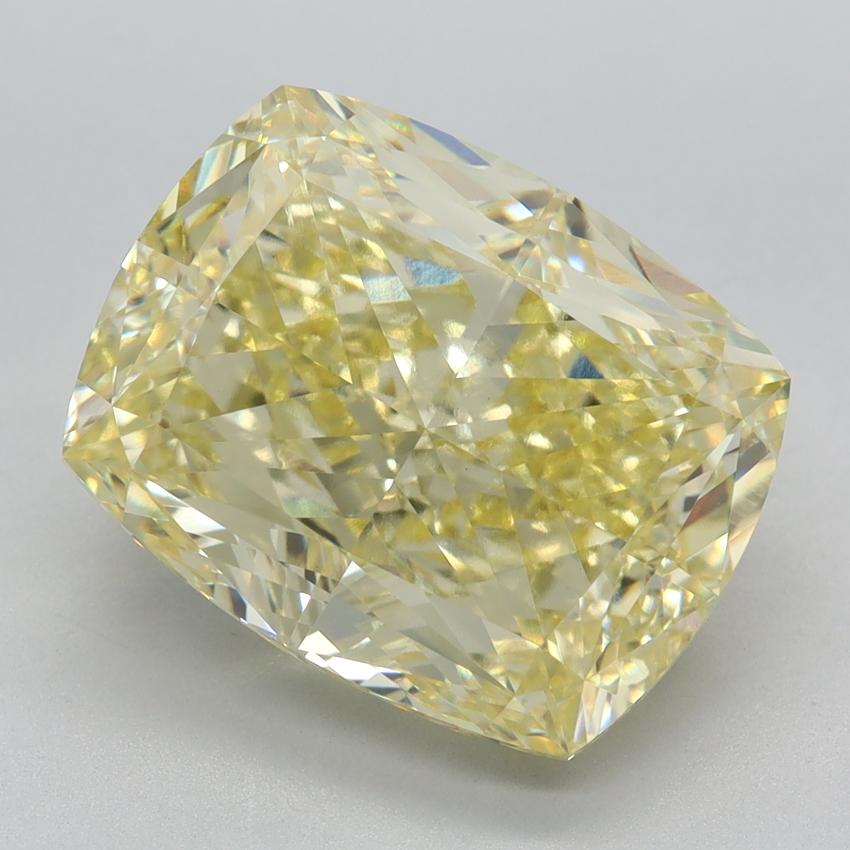 6.60 Ct. Fancy Yellow Cushion Lab Grown Diamond