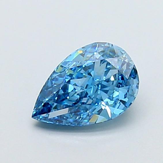 1.02 Ct. Fancy Vivid Blue Pear Lab Grown Diamond