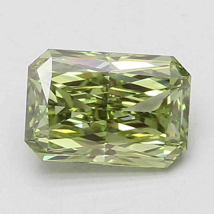 2.10 Ct. Fancy Vivid Green Radiant Lab Grown Diamond