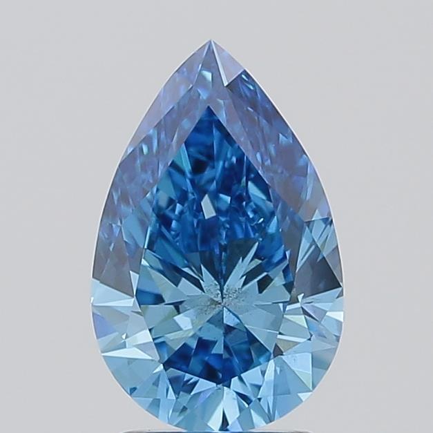 2.00 Ct. Fancy Vivid Blue Pear Lab Grown Diamond