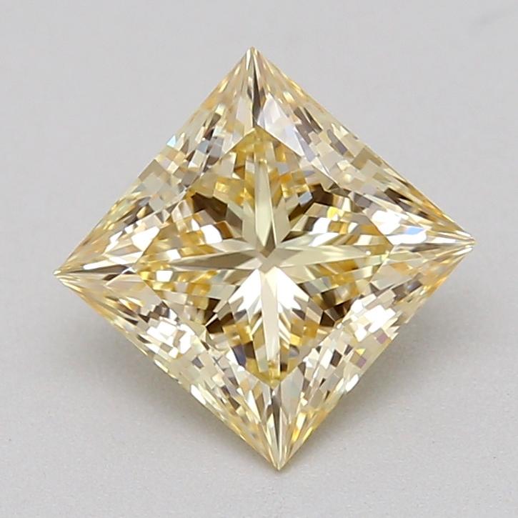 1.03 Ct. Light Brownish Yellow Princess Lab Grown Diamond