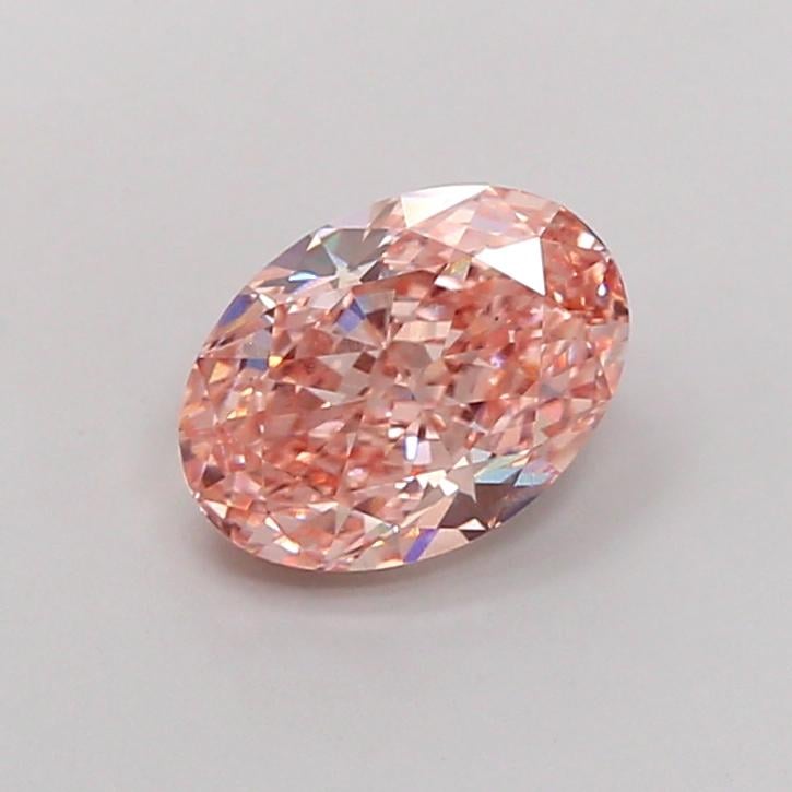 2.30 Ct. Fancy Intense Pink Oval Lab Grown Diamond