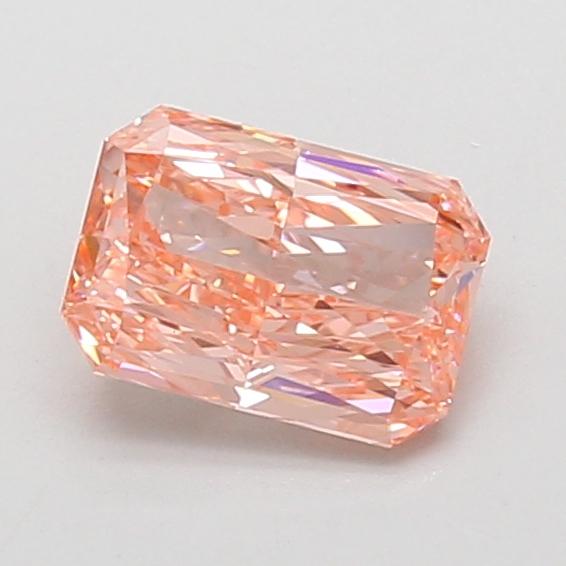 0.97 Ct. Fancy Vivid Pink Radiant Lab Grown Diamond