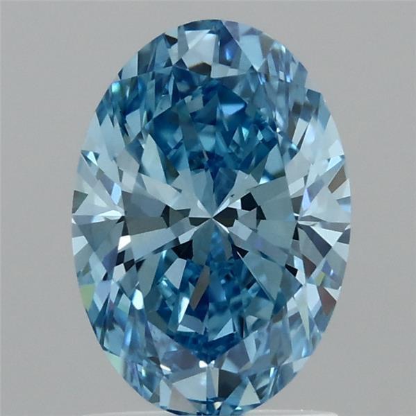 1.50 Ct. Fancy Vivid Blue Oval Lab Grown Diamond