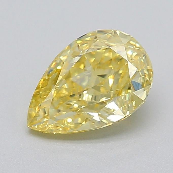 1.01 Ct. Fancy Intense  Yellow Pear Lab Grown Diamond