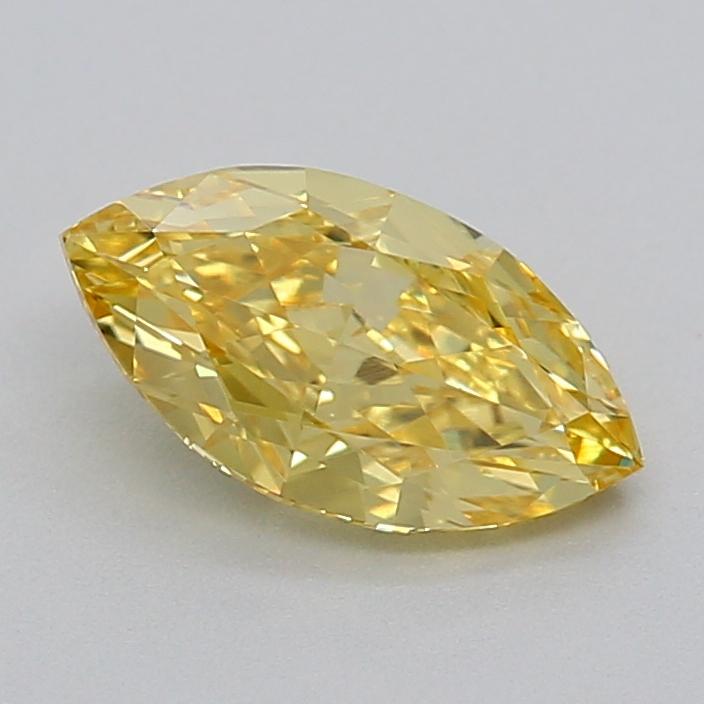 0.70 Ct. Fancy Intense  Yellow Marquise Lab Grown Diamond
