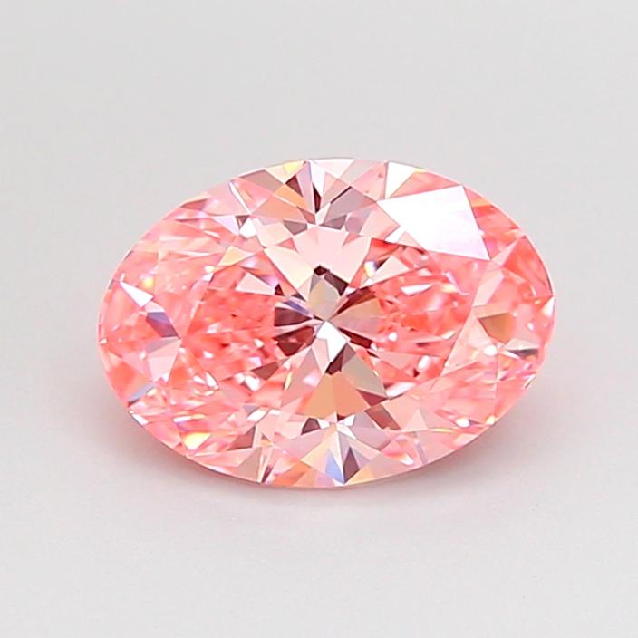 1.47 Ct. Fancy Vivid Pink Oval Lab Grown Diamond