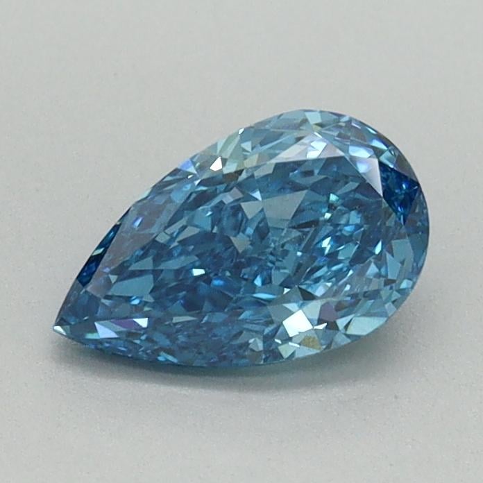 0.68 Ct. Fancy Vivid Blue Pear Lab Grown Diamond