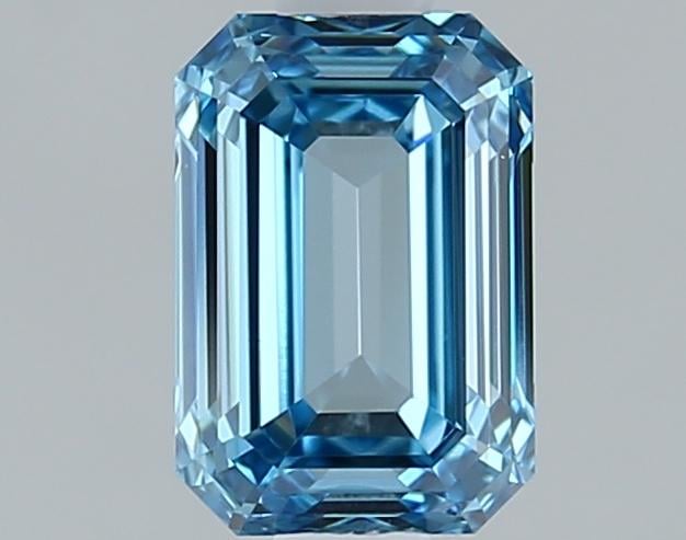 1.00 Ct. Fancy Vivid Blue Emerald Lab Grown Diamond
