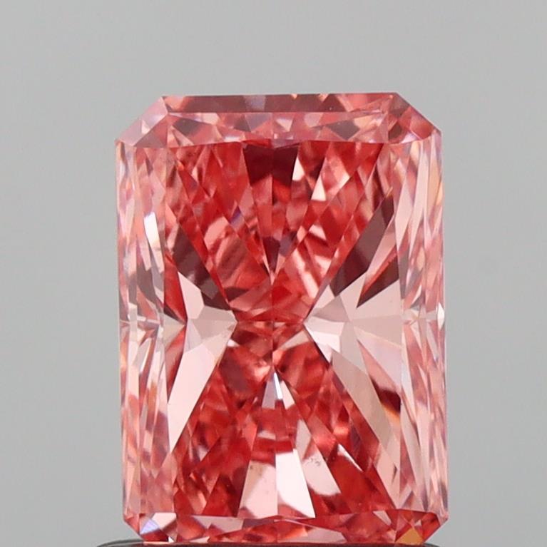 1.02 Ct. Fancy Vivid Brownish Pink Oval Lab Grown Diamond