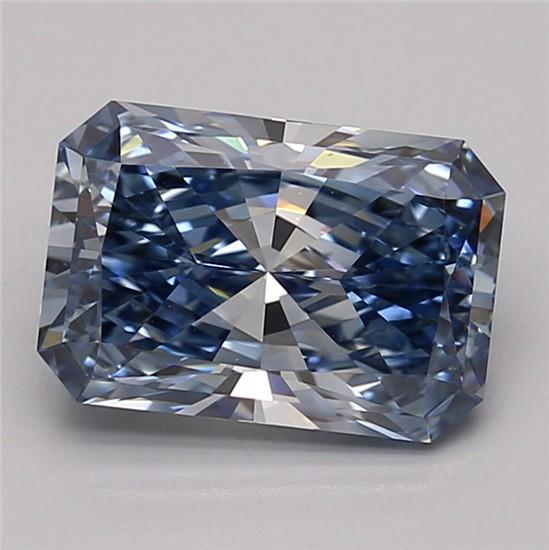 2.24 Ct. Fancy Vivid Blue Radiant Lab Grown Diamond