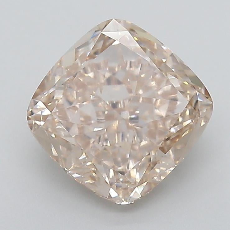 3.04 Ct. Very Light  Brown Cushion Lab Grown Diamond