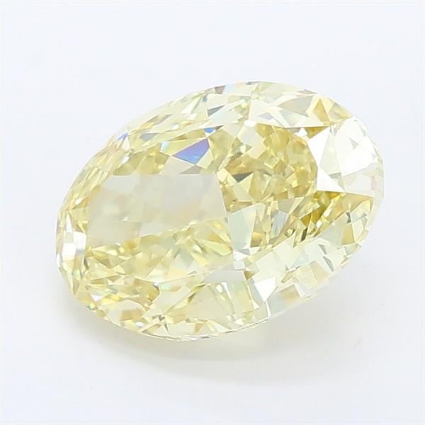 2.19 Ct. Fancy Intense Yellow Oval Lab Grown Diamond