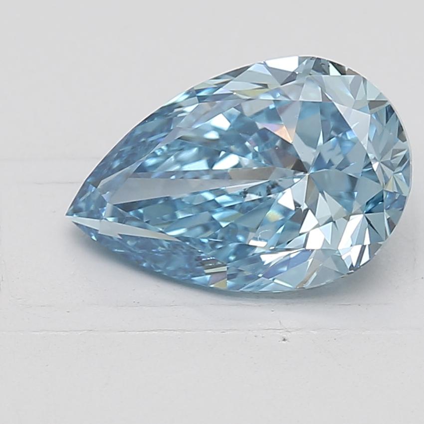 2.5 Ct. Fancy Vivid Blue Pear Lab Created Diamond